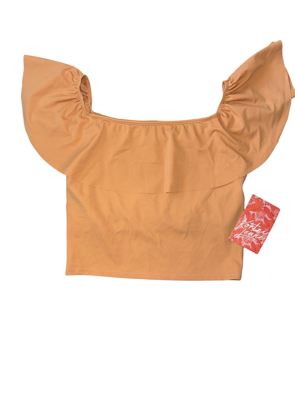 Kortni Jeane Ruffle Around Top NWT Swim Top